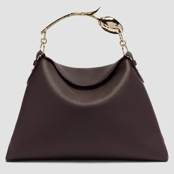 ERDEM 'Large Bloom' Bag in Malbec Grain Leather - MSRP $2995 - NWT - SAVE $1000 - Picture 2 of 10